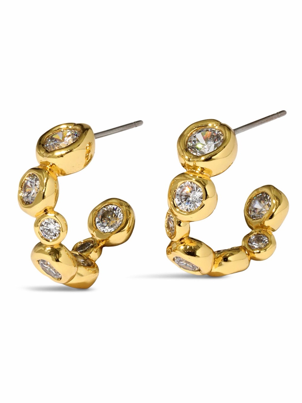 Alexis Bittar Asterales Gold Small Hoop Earrings